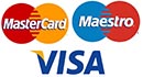 Оплата картой Visa MasterCard Maestro