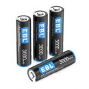 Комплект батареек EBL Lithium AA 3000mAh (4шт)