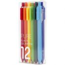 Набор гелевых ручек KACO Pure Plastic Gel Ink Pen 12 шт Цветные