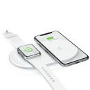 Беспроводная зарядка Baseus Smart 2in1 Wireless Charger Белая (смартфон + Apple Watch)