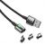 Кабель Baseus Zinc Magnetic Cable Kit (Lightning+Type-C+microUSB) 1м Чёрный
