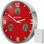 Часы настенные Bresser MyTime io NX Thermo/Hygro, 30 см, красные