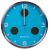 Часы настенные Bresser MyTime io NX Thermo/Hygro, 30 см, голубые