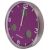 Часы настенные Bresser MyTime io NX Thermo/Hygro, 30 см, фиолетовые