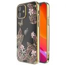 Чехол Kingxbar Butterfly для iPhone 12 mini Розовый/Золотой