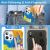 Чехол Kingxbar Watercolour для iPhone 12/12 Pro Жёлтый и Синий