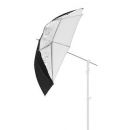 Зонт универсальный 99см серебряный/белый