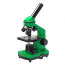 Школьный микроскоп Микромед Эврика 40х-400х в кейсе (лайм)