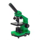Школьный микроскоп Микромед Эврика 40х-400х в кейсе (лайм)