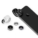 Набор из 4 объективов Momax 4in1 Superior Lens Kit для смартфона Серебро