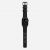 Ремешок кожаный Nomad Modern для Apple Watch 42/44 мм Чёрный с серебряной фурнитурой
