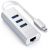 Хаб Satechi Type-C 2-IN-1 USB HUB With Ethernet Серебро