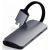 Хаб Satechi Type-C Dual Multimedia Adapter для Macbook Серый