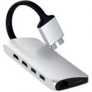 Хаб Satechi Type-C Dual Multimedia Adapter для Macbook Серебро