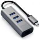 Хаб Satechi Type-C 2-IN-1 USB HUB With Ethernet Серый