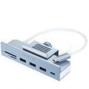 Хаб Satechi Aluminum USB-C Clamp Hub для iMac 24