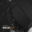 Чехол RhinoShield SolidSuit для iPhone Xs Чёрная кожа
