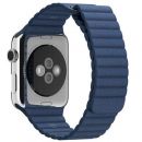 Ремешок кожаный для Apple Watch 38/40 мм Синий