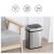 Мусорное ведро Xiaomi Ninestars Stainless steel Sensor Trash Can 15L Серебро