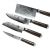 Набор ножей из дамасской стали Xiaomi HuoHou Set of 5 Damascus Knife Sets (4 ножа + подставка)