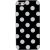 Черно-белая панелька в горошек для iPhone 5/5S