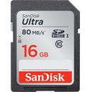 Карта памяти SanDisk SDHC 16GB UHS-I Ultra 80MB/s