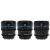 Комплект объективов Sirui Nightwalker 24/35/55mm T1.2 S35 RF-mount Чёрный